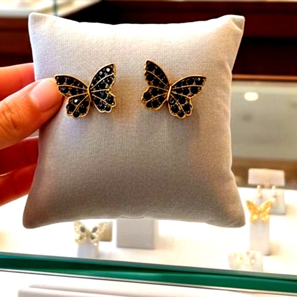 Gold Butterfly Studs